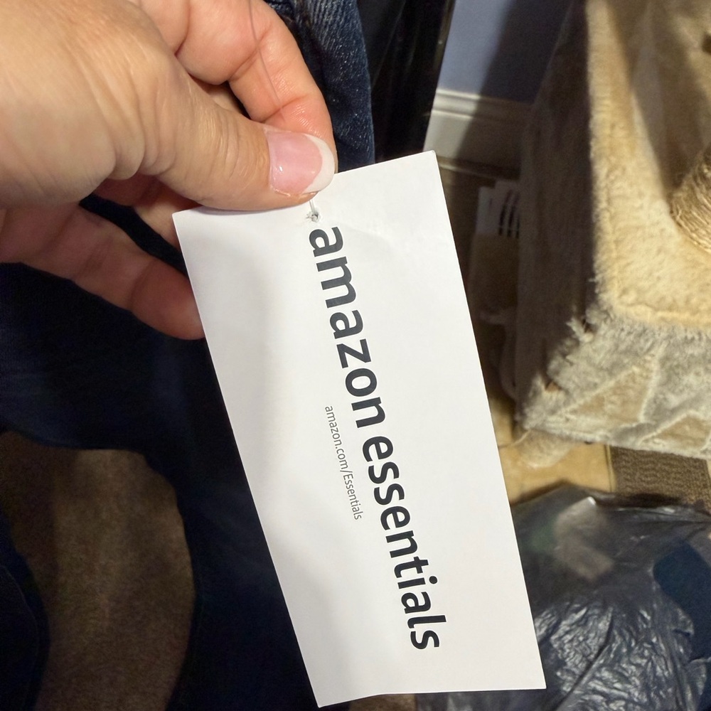 Amazon Essentials Dark Blue Athletic Cut Jeans NWT - image 4